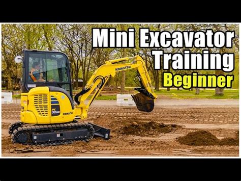 how do you operate a mini digger|mini excavator training for beginner.